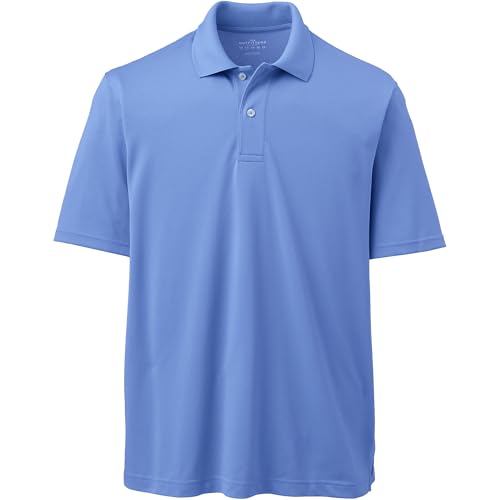 Lands' End Essentials Men's Short Sleeve Polyester Polo Shirt - Easy Care Breathable Classic Fit2