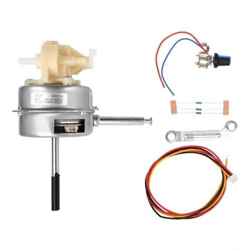 Motor sin escobillas para ventilador de mesa de 9-28 V CC, ventilador de suelo y ventilador de pared, motor silencioso de bajo voltaje de 28 W con control de velocidad de 3 velocidades o continuo