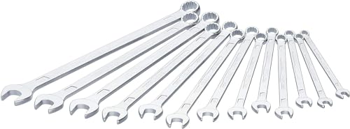 HAZET Ring-Maulschlüssel-Satz 600N/21 I 21 Werkzeuge, Abtrieb: Außen Doppel-Sechskant, Schlüsselweite: 6-34 mm, schlanker Ringschlüssel-Schaft mit extra stabilem Doppel T-Profil