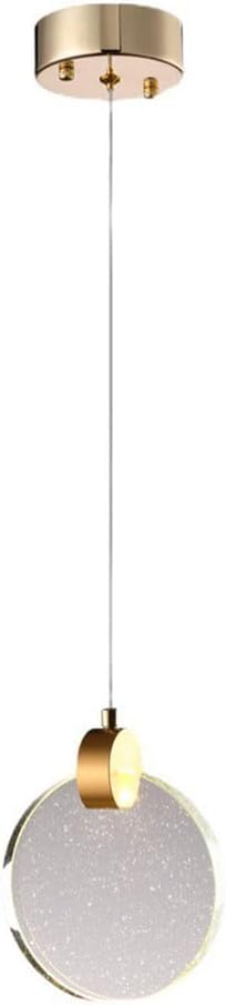 Suspension LED en cristal 5W luminaire décoratif d'intérieur rond de 16cm