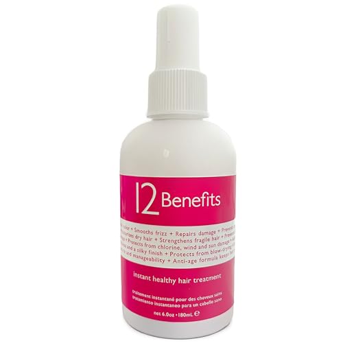 12 Benefits Leave-In Conditioner Spray – Instant Healthy Hair Treatment,
