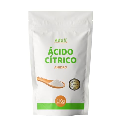 Adali, Ácido Cítrico Anidro Adali 1kg - Grau Alimentício - 100% Puro