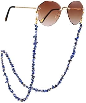 PEARLADA 18K Gold Eyeglass Chain Sunglasses Strap Holder Reading Glasses Retainer Gold Beaded Chain String Cord Lanyard