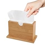 Soporte para pañuelos - Servilleteros de papel de madera para mesas, dispensador de servilletas, cubierta de pañuelos, pañuelos no incluidos, dispensadores de servilletas exteriores para cócteles