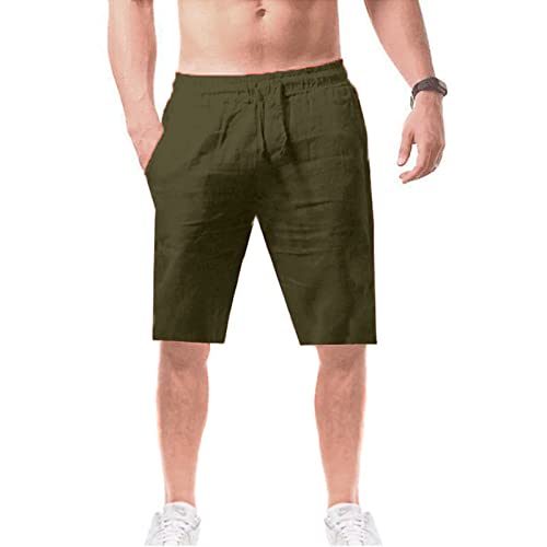Pantalones cortos de lino para hombre talla Medium miniatura 1