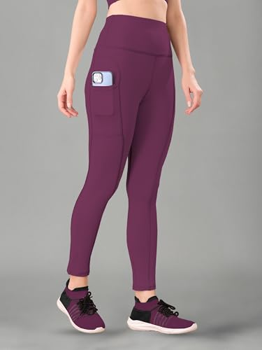 Image of Women High Rise Gym Wear Tights Stretchable Yoga Pants Fitness Leggings Gym Pants Multipurpose Slim Fit Track Pant Workout Active Wear Lower