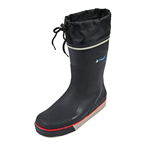 Navyline Women's men's sailing boots half shaft knife cut sole lacing Blue Size Cover