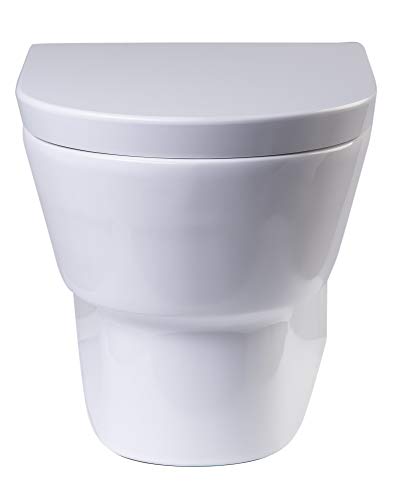 Eago Wd332 Round Modern Wall Mount Dual Flush Toilet #TOP1