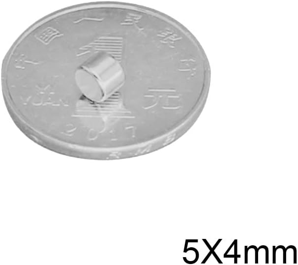20 〜 1000 個 5 &times; 4 ミリメートル永久ネオジム磁石強力な強力な磁気ミニ小型磁石ラウンド磁石 ミリメートルネオジム磁石直