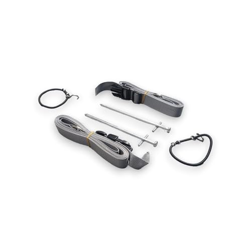 Dometic Storm Tie Down Kit Grey - Heavy Duty Awning Straps for Caravan, Motorhome, and Tent, Kampa Storm Straps, Dometic Awning Accessories