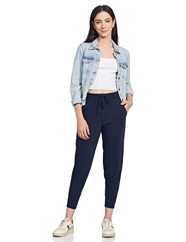 Image of Marks & Spencer Women's Cotton Solid High Rise Regular Fit Jogger