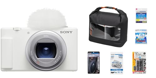 SONY(�\�j�[) �R���p�N�g�f�W�^���J���� VLOGCAM Vlog�p�J���� ZV-1II �{�f�B �E�B���h�X�N���[���t�� 18-50mm F1.8-4.0 �Y�[�������Y �z���C�g ZV-1M2 W�{�n�N�o �����e�i���X�p�i �J�������S�҃L�b�g