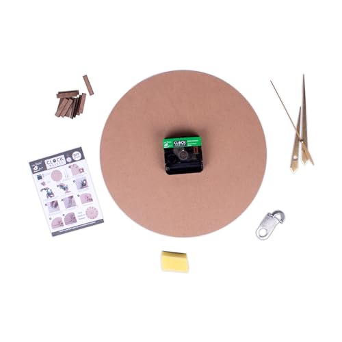 Image of Little Birdie DIY Clock Making Kit 10Inch Dia 2MM Thick | DIY Art & Craft Kit For School Projects, Home & Office Decor | MDF DIY Wall Clock Making Kit | Gift For Kids, Adults,Multicolor