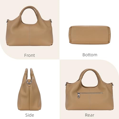 Image of Iswee Leather Satchel Women Purse and Handbag Crossbody Shoulder Bag Hobo