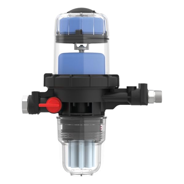 Afriso FloCo-Top-1C mit Filter, Doppel-Absperrhahn & Rückflussverhinderer – Automatischer Heizölentlüfter für Einstrangsysteme – Bioheizöl & HVO/GTL geeignet, Art.-Nr. 70155