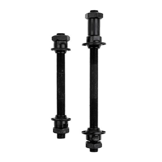 Schrodinger 70015 Bicycle Cycle Hub Skewers Quick Release Front Rear Hollow Axle (Black)