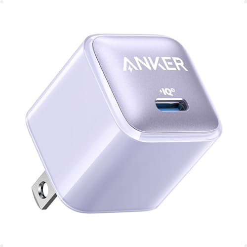 Anker USB C Charger Block, 20W PIQ 3.0 Compact Fast Charging for iPhone 17/16/15 and More Series, Galaxy, Pixel 4/3, iPad (Cable Not Included)