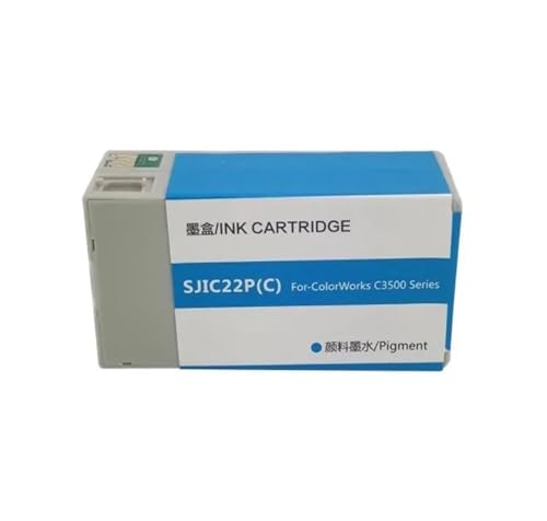 Cartouche SJIC22P haute précision, encre cyan fluide pour TM-C3500