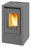 Estufa de pellets de alta eficiencia King 60 gris