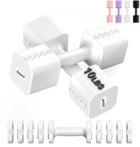 Image of 16LBS 20LBS Adjustable Dumbbell Set Dumbbells Sets Hand Weights for Women Men Free Weights Dumbbells Set Exercise Fitness dumbbell sets of 2 for Home Gym Workout Strength Training Equipments