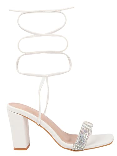 Image of TRYME Alluring and Voguish Block Heel Light Weight Comfortable & Trendy Party Heels for Girls & Women