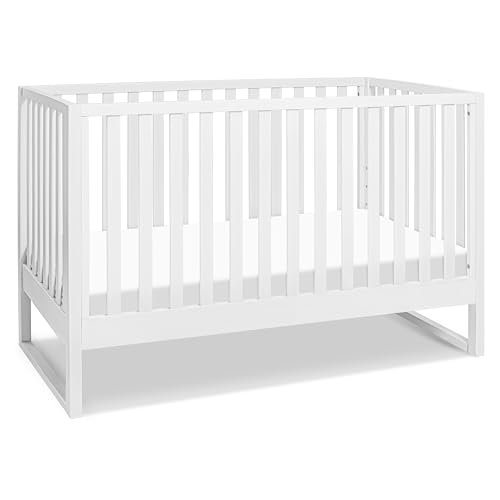 Davinci Hunter 3-in-1 Convertible Baby Crib, GREENGUARD Certified, White - image 1