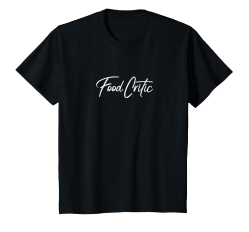 Food Critic T-Shirt, Youth, Black, Small