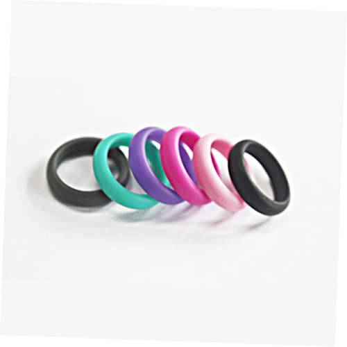 Anillos de caucho para bodas y yoga 6 pcs miniatura 4