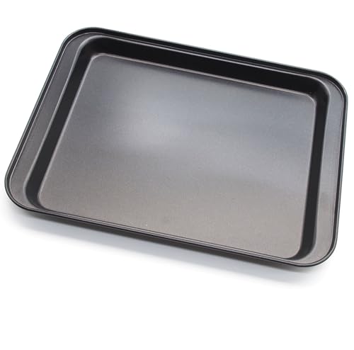 Cookie Baking Sheet, 9.5 Inch x 7 Inch Square Iron Plate with Nonstick Coating for Baking Cookie, Roast Meat, Baking Cake, Bread and other Foods (1)