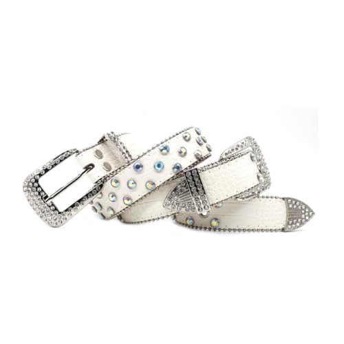 Ceinture pour jeans et pantalons 112C avec strass et perles