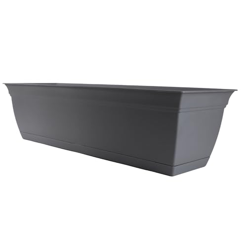 The HC Companies 30" Eclipse Plastic Window Box 7.76"x29.98"x6.57" Plastic Eclipse in Warm Gray Color