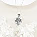 ZADIUA Saint Luke Medal Necklace 925 Sterling Silver St Luke Pendant Necklace St. Luke Medal Protection Jewelry Religious Gifts for Women Men