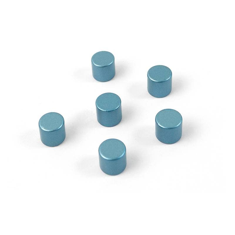 Magnet Bolt bleu lot de 6 aimants tableau blanc et support metallique