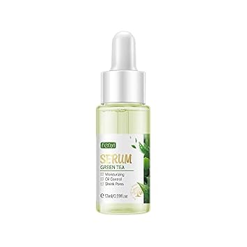 AKARY Green Tea Face Serum Moisturizing & Hyaluronic Acid Oil Control Skin Soothing Skincare Shrink Pores Serum, Natural Facial Serum for Skin Care Breakout Pimple Cutin Repair
