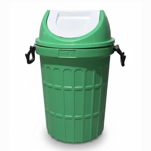 Image of HiBi Swing Bin 75 Litre Large Outdoor Waste Bin (Green)