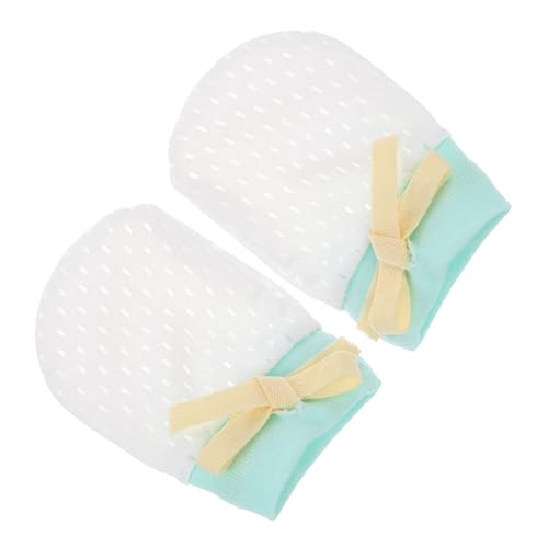 Adjustable Drawstring Mittens Scratch Newborn Gloves Months Soft for Boys Girls