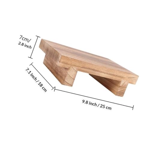 Taburete estructural de madera estable con reposapiés práctico y peso ligero interior 3