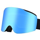 HRODA Gafas de snowboard de doble capa, antivaho, gafas de esquí, gafas de nieve unisex para hombre