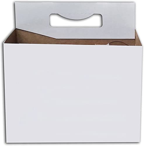 6-Pack Cardboard Beer/Soda Carriers - Holds 12-16oz Bottles, White, Pack Of 24, Made In USA - View #11
