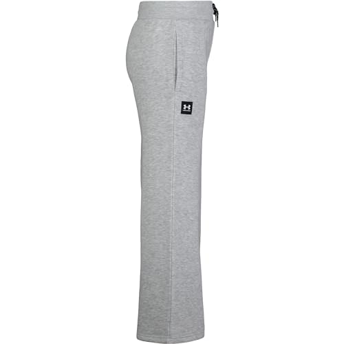 Image of Under Armour Girl's Wide Leg Fleece Sweatpants, Elastic Waistband with Drawstring Closure, Outdoor Collection