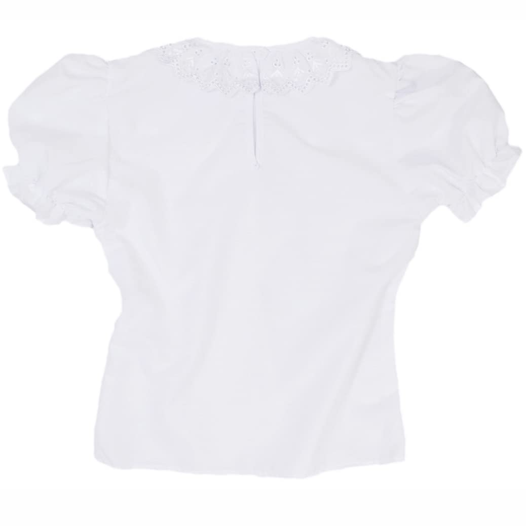 Schrammel Bambini dirndl cervo ricamo puro cotone per bambini camicetta