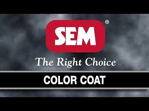 SEM Color Coat 15393 Specialty Flexible Coating, 16 oz, Med Gray, No VOC VOC, 1:10 Mixing, 10 sq-ft Coverage