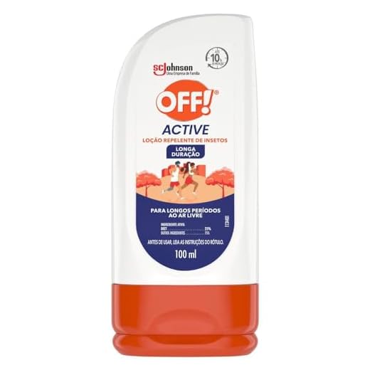 OFF Active, Loção Repelente de Mosquitos e Insetos, Longa Duração, Proteção por até 10h, Não Oleoso, 100ml
