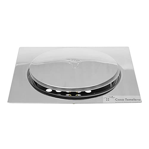 Kit Ralo click 10x10 com porta grelha inox inteligente