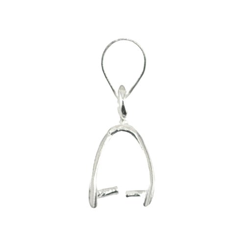 Bélières 14 mm Artistic Wire Beadalon plaqué argent sans nickel lot de 72 pièces pour bijoux