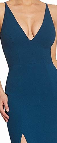 Image of Iris Spaghetti Strap Plunging Long Dress