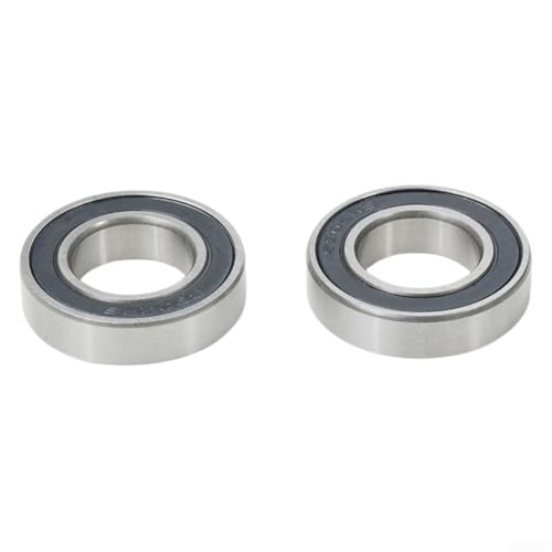 6902-2RS/ZZ Rodamiento de bolas sellado de ranura profunda de 15 x 28 x 7 mm para componentes de bicicleta, acero cromado 52100 con revestimiento de aceite antioxidante, paquete de 2 (6902RS)