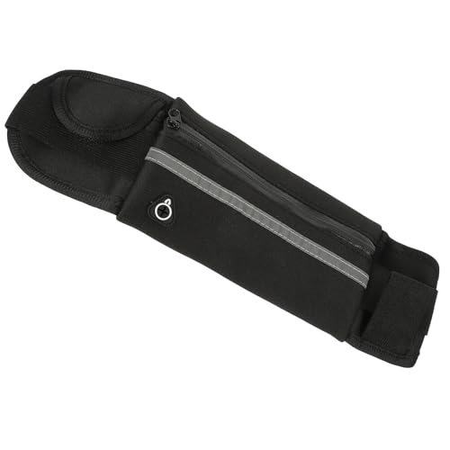 Beaupretty Riñonera y Bolsa de Almacenamiento de Tejido Negro Invisible Antirrobo Soporte Invisible para Teléfono para Deportes Cintura