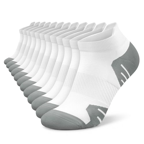 Image of 6 Pairs Compression Socks for Women Ankle Running Socks With Arch Support | Athletic Womens Socks with Heel Tab, Lightweight Cushioned & Breathable for Walking, Running, Workout, Travel, Everyday Wear