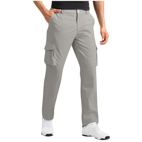 Cargo Pants for Men Work Solid Color Button Down Trousers Soft Comfy Fashion Stretch Quick Dry Lounge Hiking Clothes